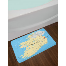 High-Detailed Mapping Bath Mat