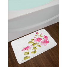 Wild Exotic Branches Bath Mat