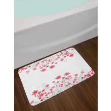 Herbs Blossoms Bridal Bath Mat