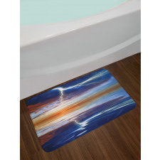 Thunder over Sea Storm Bath Mat