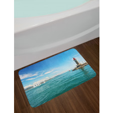 Sunny Day by the Sea Bath Mat