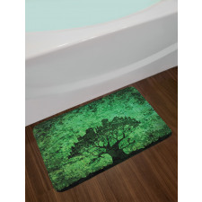 Modern City Buildings Bath Mat