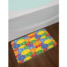 Tropic Orange Fruit Bath Mat