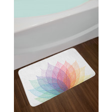 Delicate Leaves Art Bath Mat