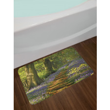 Path Between Bluebells Bath Mat