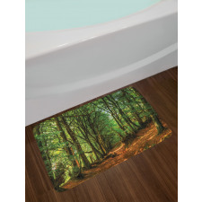 Woodland Pathway Scene Bath Mat