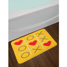 Romantic Xoxo Kiss Design Bath Mat