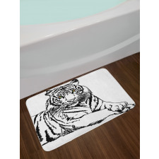 Sketch of Tiger African Bath Mat