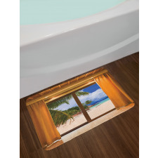 Tropical Exotic Seashore View Bath Mat