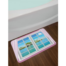 Idyllic View from Window Bath Mat