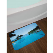 Pool Tropical Island Bath Mat