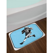 American Football Retro Bath Mat