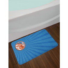 Pop Art American Football Bath Mat