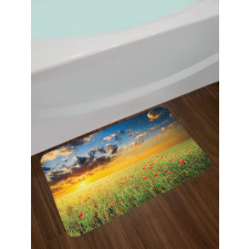 Sunset at Meadow Poppy Bath Mat