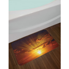 Burning Sunset Bath Mat