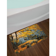 Maple Falling Leaves Bath Mat