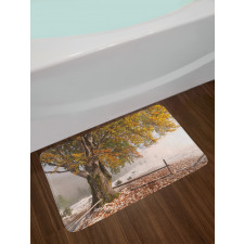 Snowy Nature Wintertime Bath Mat