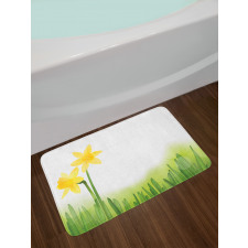 Daffodils with Grass Bath Mat