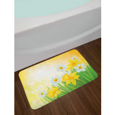 Flower Garden in Summer Bath Mat