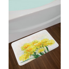 Paint of Daffodils Bouquet Bath Mat