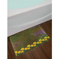 Bridal Spring Flowers Bath Mat