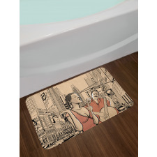 Jazz Singer Guitarist Bath Mat