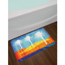 Tropic Beach Palms Bath Mat