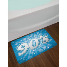 90s Pop Art Star Retro Bath Mat