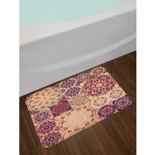 Floral Tiles Bath Mat