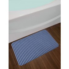 Sailor Rope Squares Grid Bath Mat