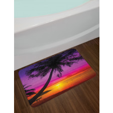 Palm Shadow at Sunset Bath Mat