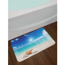 Seashells Tropical Beach Bath Mat