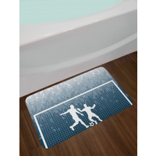 Penalty Kick Football Bath Mat