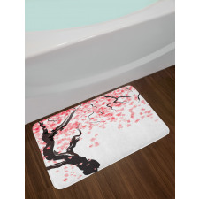Cherry Blossom Tree Bath Mat