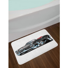 Nostalgic Sports Car Bath Mat