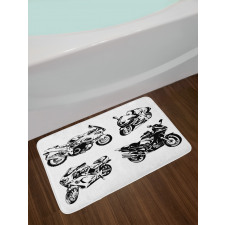 Motorbikes Bath Mat