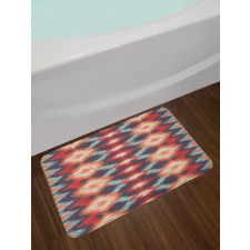 Oriental Weaving Style Bath Mat