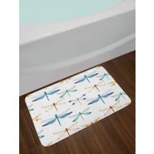 Regular Lines Insects Bath Mat