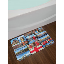 City Landmarks Floral Bath Mat