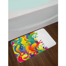 Rainbow Splash Bath Mat