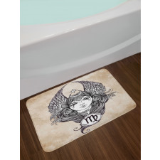 Hand Drawn Astrological Bath Mat