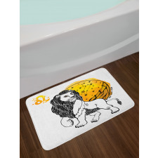 Zodiac Leo Art Bath Mat