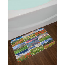 Summer Landscapes Rural Bath Mat