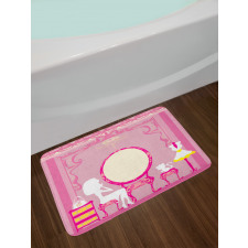 French Lady Cat Mirror Bath Mat