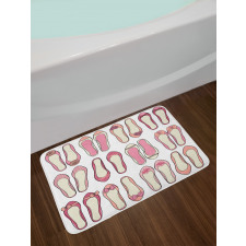 Ballerina Ballet Shoes Bath Mat