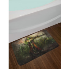 Ghost King in Field Bath Mat