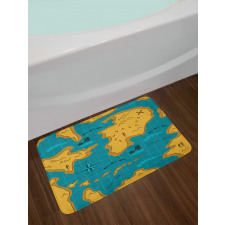 Cartoon Adventure Boats Bath Mat