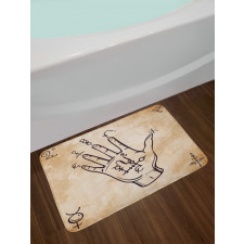 Retro Medieval Form Bath Mat