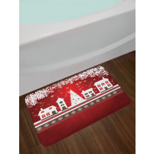 Winter Theme Tree Bath Mat