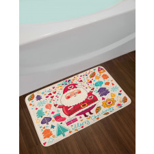 Vintage Santa Bath Mat